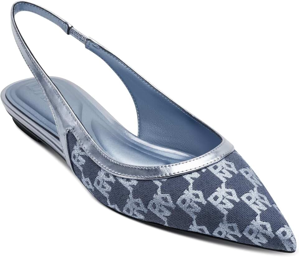 DKNY Women's Millbury Slingback Pointed Toe Ballet Flat