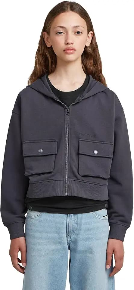 G-Star Mädchen HDD Utility Zipp Cropped Ub P Sweater