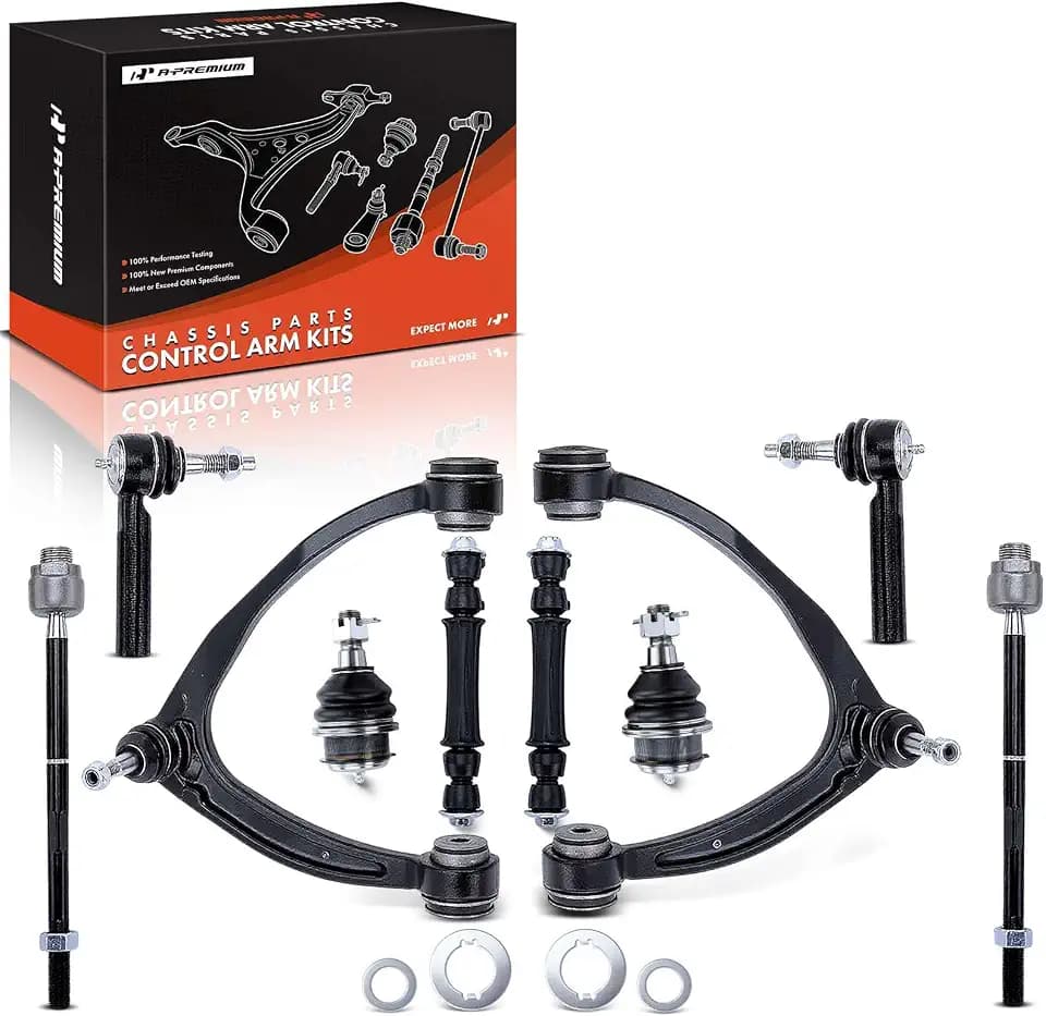 A-Premium 10Pcs Front Suspension Kit, Upper Control Arm, Lower Ball Joint