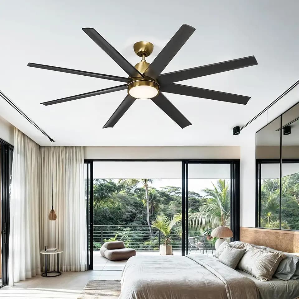 DWVO 65 Inch Ceiling Fan with Light and Remote