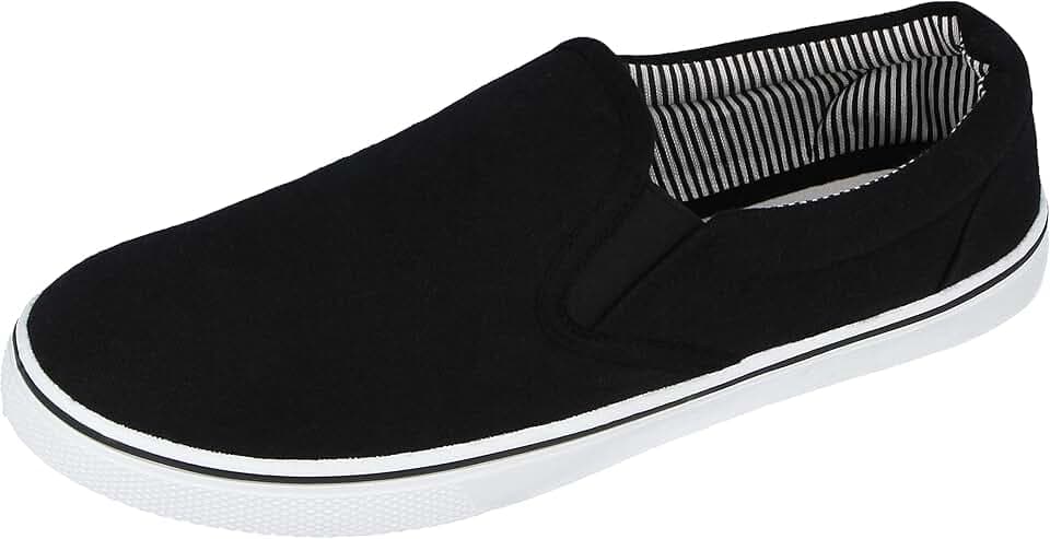 Mens Canvas Mesh Slip On Espadrilles Casual Low Top Plimsoll Trainers Size 7-12