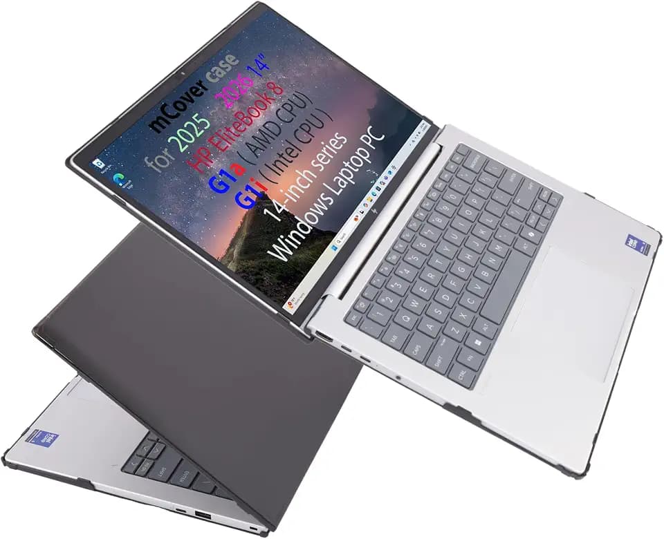 mCover Case Compatible Only for 2025-2026 14" HP EliteBook 8 G1a | G1i 14 inch Windows Laptop Computer (NOT Fitting Any Other HP Models) - Black