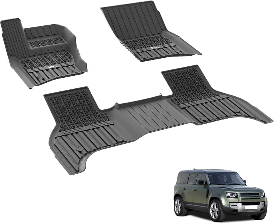 3W Fußmatten für Land Rover Defender 110 5 Sitze L663 2020-2026