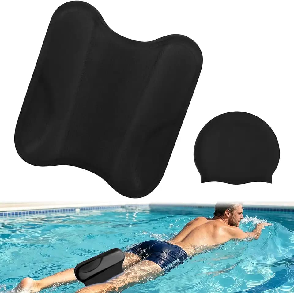 Schwimmbrett für Kinder & Erwachsene, 2-in-1-Schwimmhilfe zum Trainieren & Spielen, Schwimmboard für Anfänger & Fortgeschrittene zur Optimierung von Schwimmtechnik und Körperhaltung