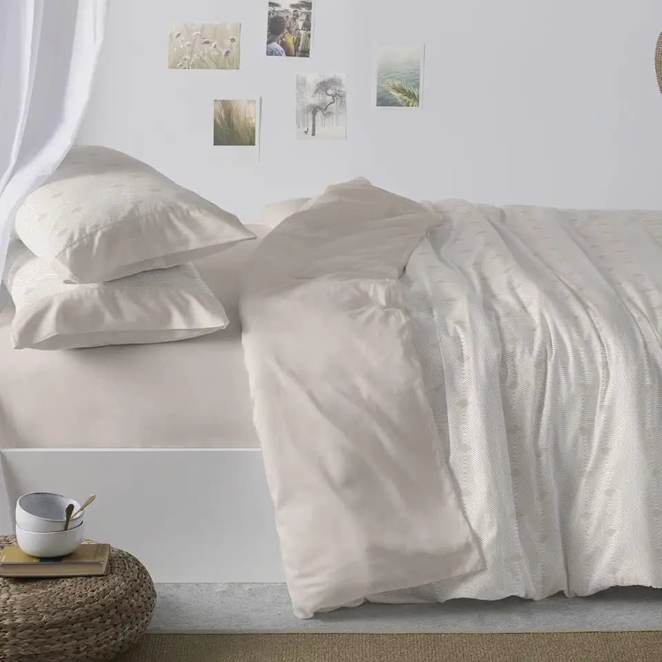 Burrito Blanco Bettwäsche-Set aus Flanell, Baumwolle, beige, Ancho de 150 a 160 cm