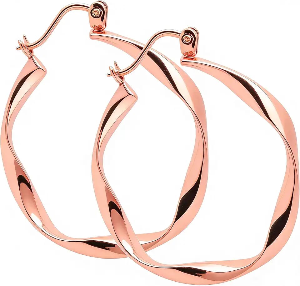 ToHeart Twist Hoop Earrings for Women Twisted Earrings Gift