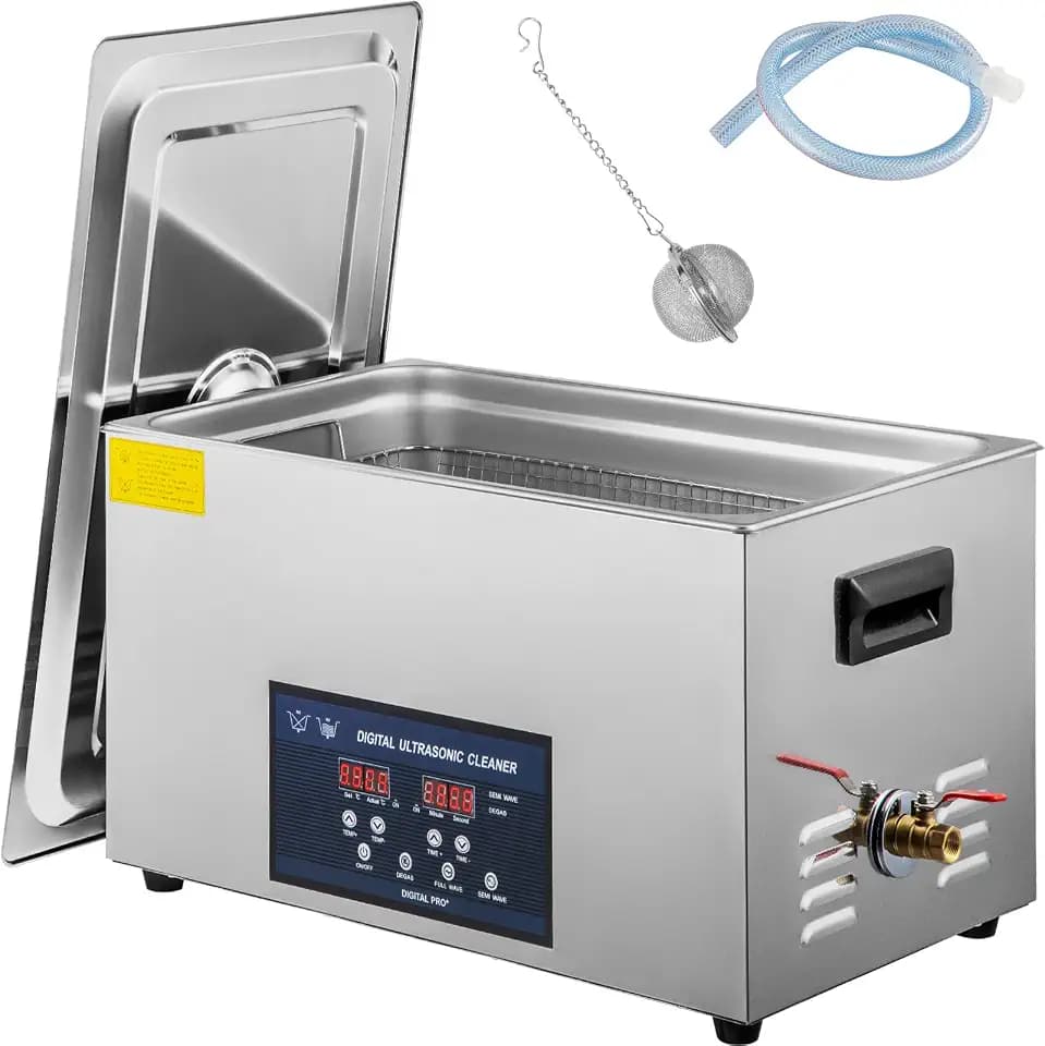 VEVOR Ultraschallreiniger Dual Frequency 30L, Professioneller Ultraschallreiniger 220V mit Heizung, Ultraschallreiniger aus Edelstahl für Teile Schmuck Platine 28/40kHz