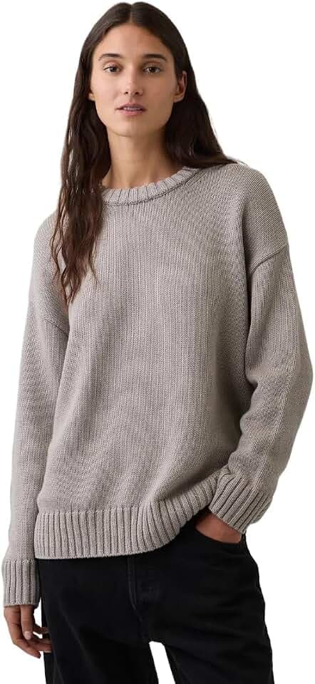 Gap Women's Oversized Boyfriend Cotton Crew Sweater