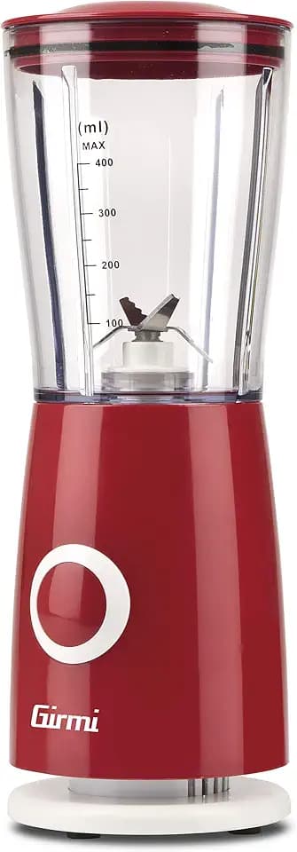 Girmi FR03 Elektrischer Standmixer, 170 W, 4 Klingen aus Edelstahl, 500 ml, Rot