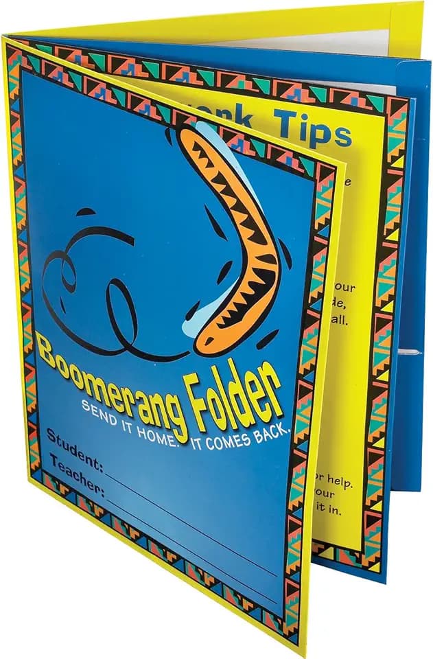 Really Good Stuff Send It Home-It Comes Back Boomerang (12-Pack), 9" x 12"