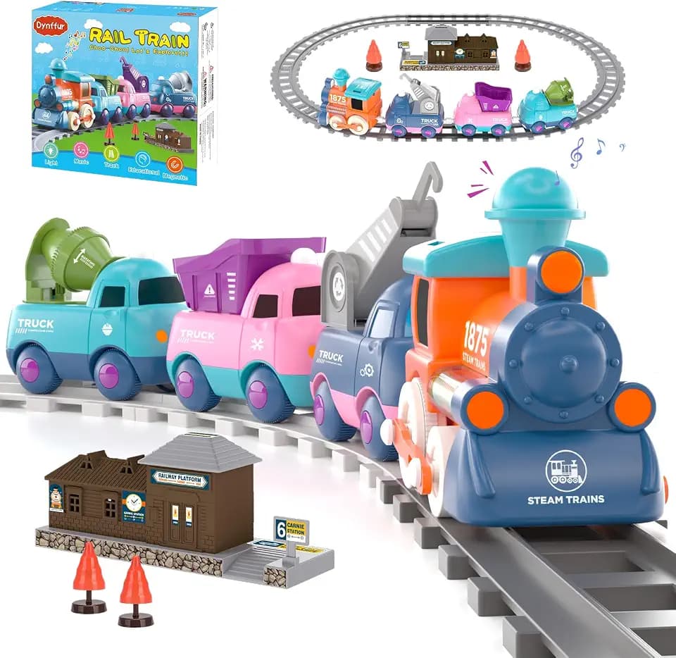 Electric Train Set for Toddler Toy 3 4 5 Year Old Boy Gifts