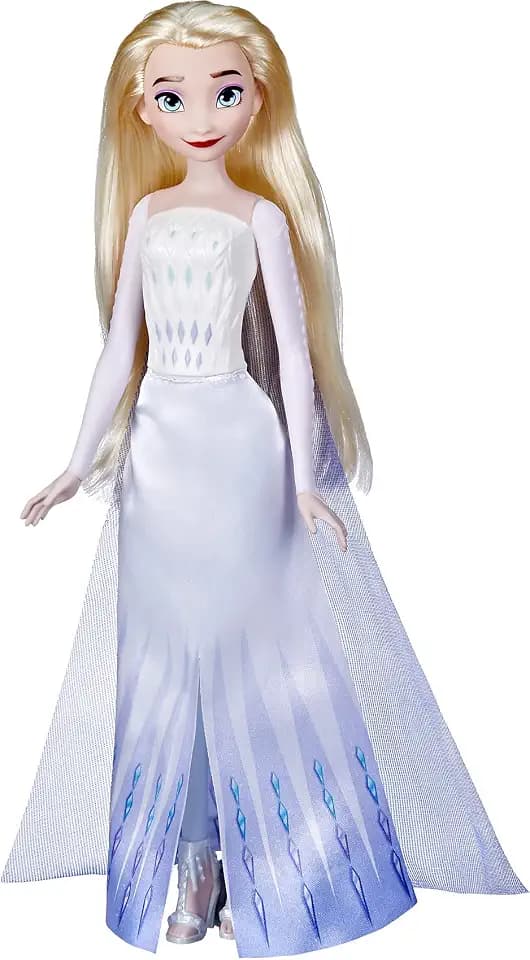 Disney Frozen 2 Queen Elsa Shimmer Fashion Doll, Removable Clothes and Accessories, Long Blonde Hair, Toy for Kids 3 Years Old and Up