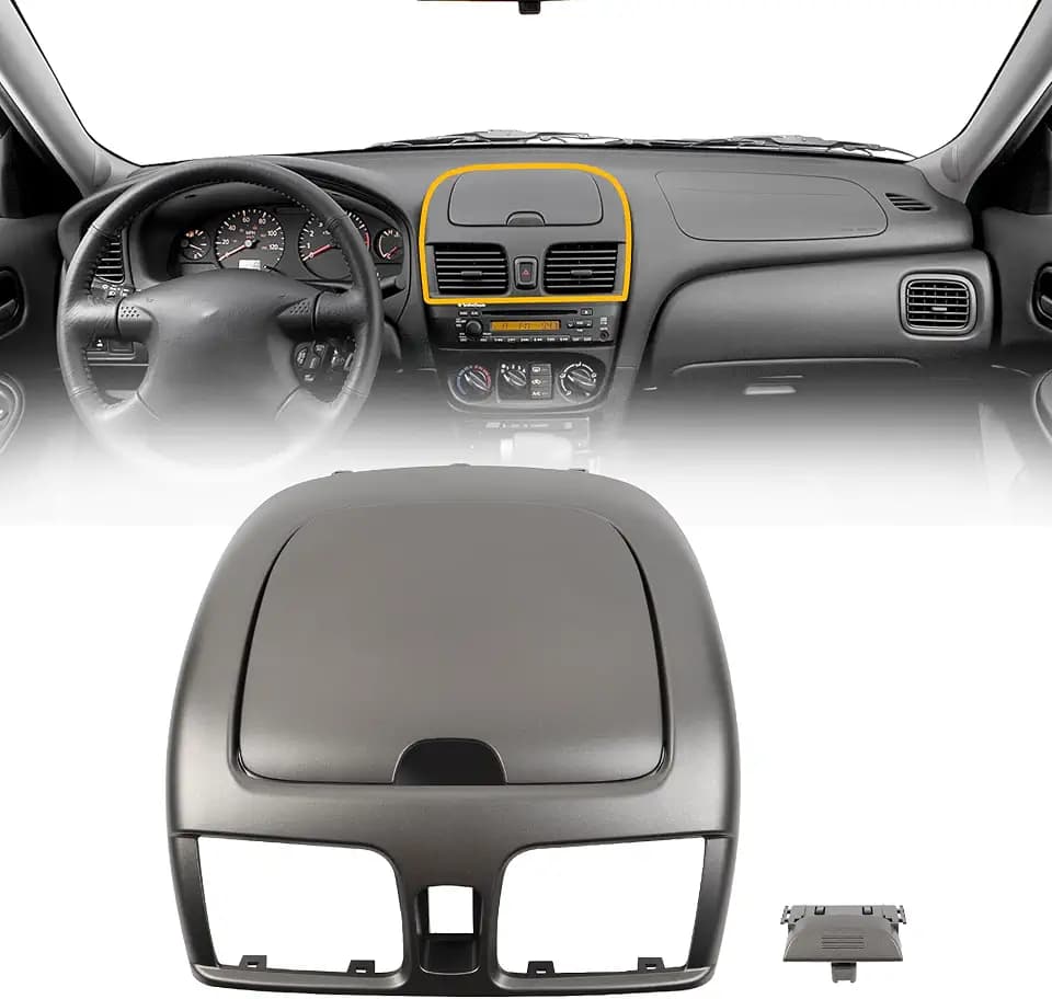 Dasbecan Grey Center AC Air Vent Panel Compatible with 00-06 Nissan Sentra