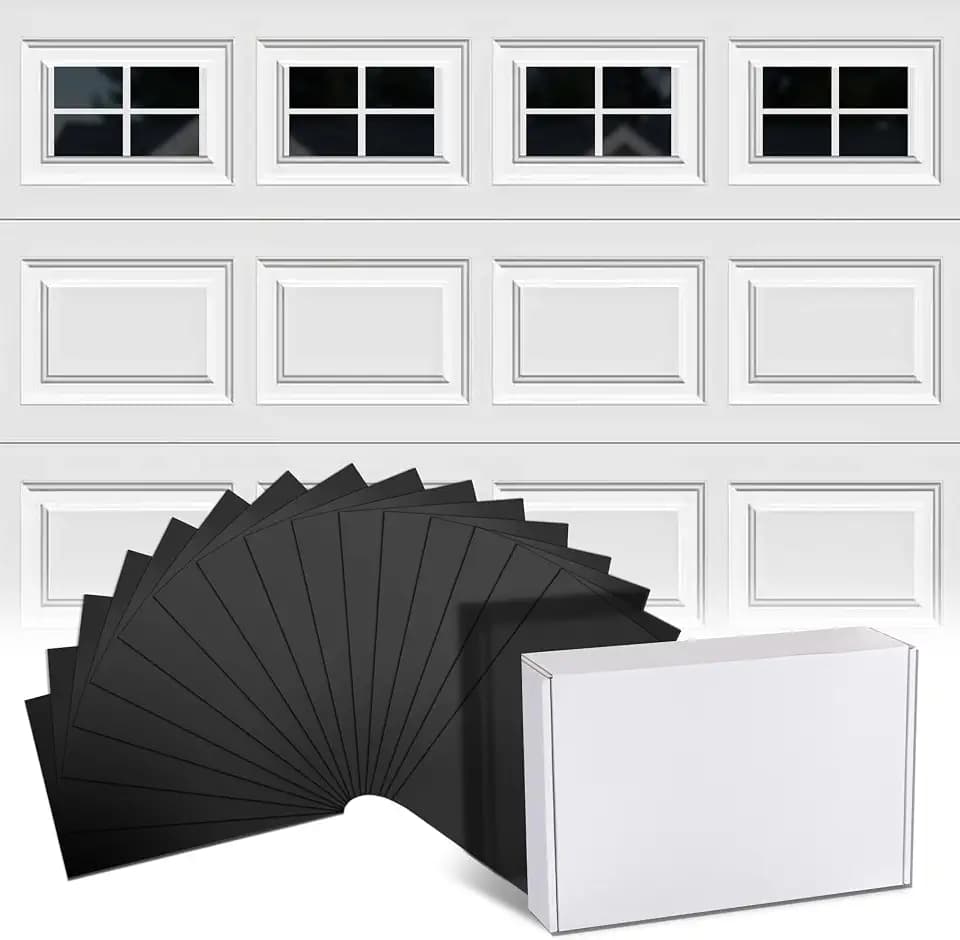 Magnetic Garage Door Decorative Hardware Garage Door Decorative Hardware Magnetic Garage Door Decorations Attractive Accents Curb Appeal Decor Easy Installation Black (32pcs Magnetic Windows)