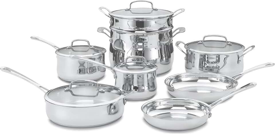 Cuisinart Contour Stainless 13-Piece Cookware Set