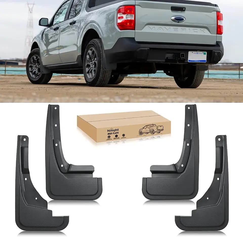 Nilight Mud Flaps Splash Guards for Ford Maverick 2022 2023 2024 2025 2026