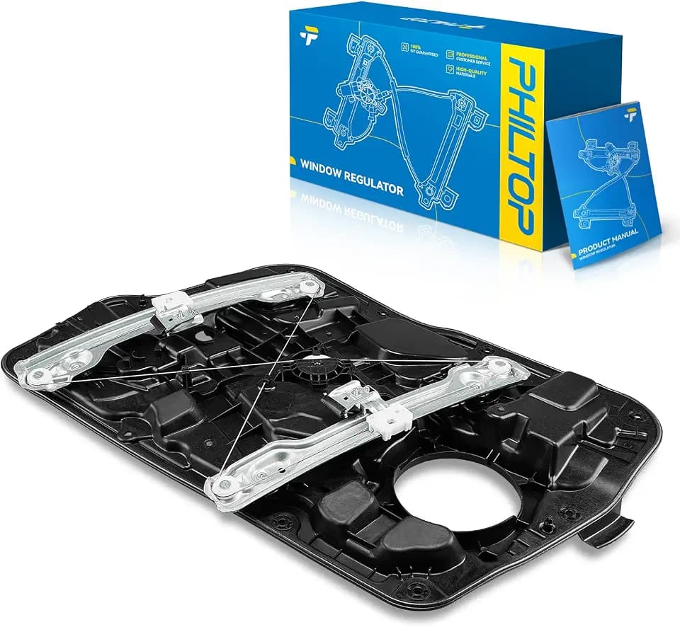 PHILTOP Front Left Power Window Regulator Fit for Sonata 2011-2014