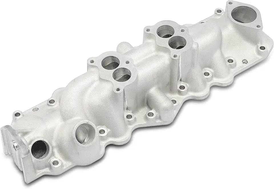 A-Premium Aluminum Dual Plane (2-Barrel) Engine Intake Manifold