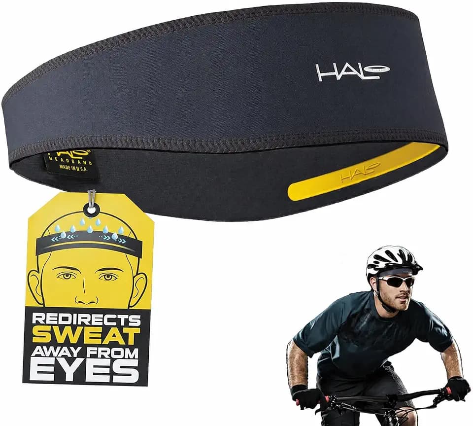 Halo Headband Halo II, 2 inch Wide Sweatband Pullover Running Headband for Men and Women, No Slip with Moisture Wicking Dryline Fabric and Sweat Channeling Technology