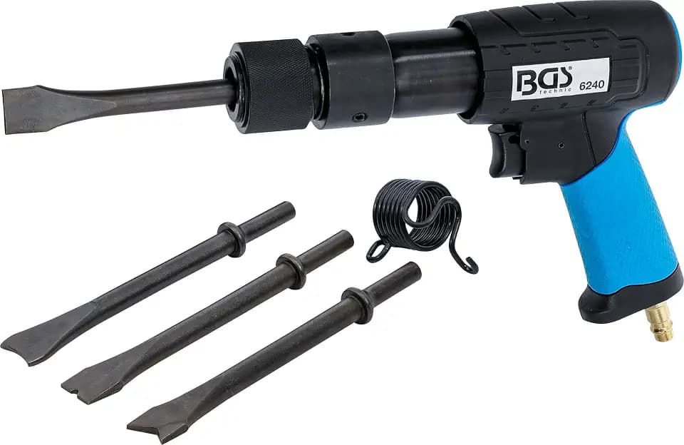 BGS 6240 | Druckluft-Meißelhammer-Satz | Schnelllösefutter | 10 mm rund