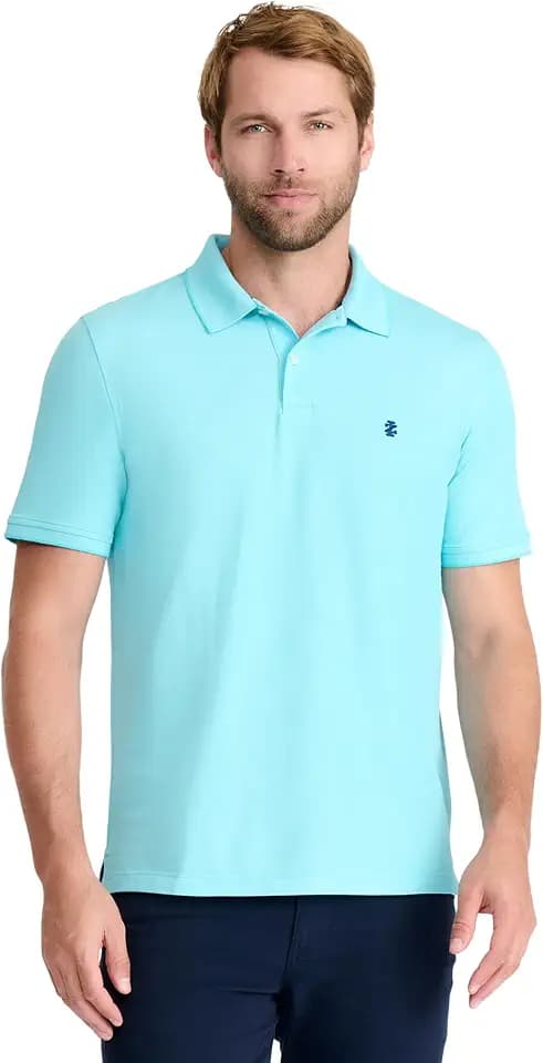Izod Men's Advantage Performance Short Sleeve Polo Shirt