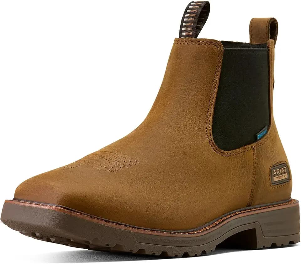 ARIAT mens Activator Chelsea Waterproof Wide Square Toe Work Boot