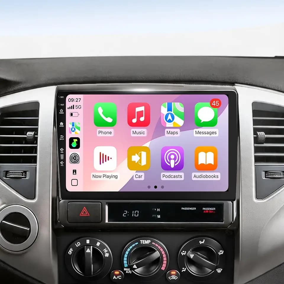 5G-WiFi6 (4Core 64G ROM) Car Radio Stereo for Toyota Tacoma 2005-2015,9 inch Touch Screen Head Unit with Wireless Carplay Android Auto GPS Bluetooth SWC FM Mirror Link Backup Camera (2Ram 64Rom)