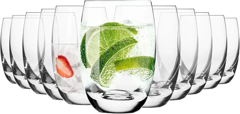 Krosno Wassergläser 12er Set, 440 ml, Elite Kollektion