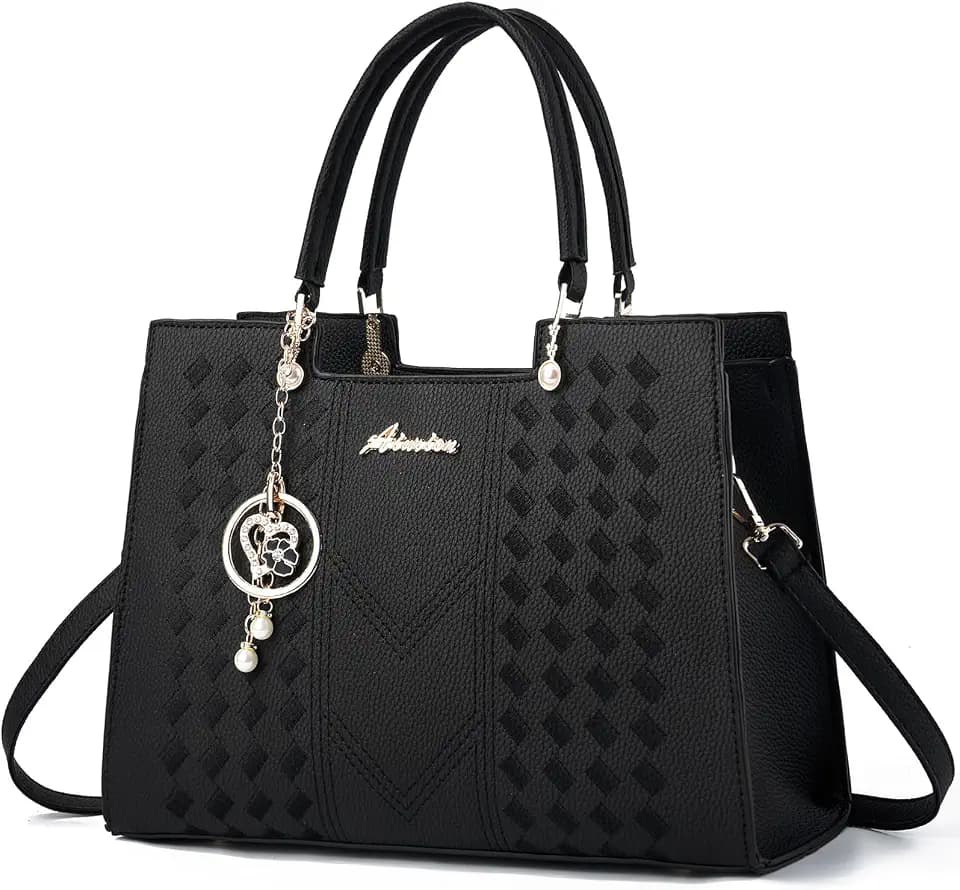 ALARION Purses and Handbags for Women Satchel Purse,PU Leather Tote Bag Crossbody Top Handle Bags with Zipper