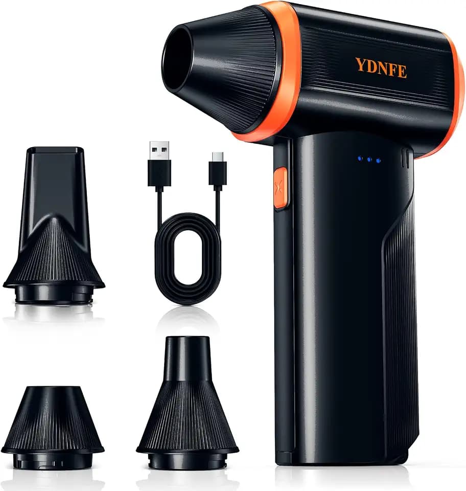 Compressed Air Duster, 110,000RPM Electric Duster, 3-Speed Adjustable