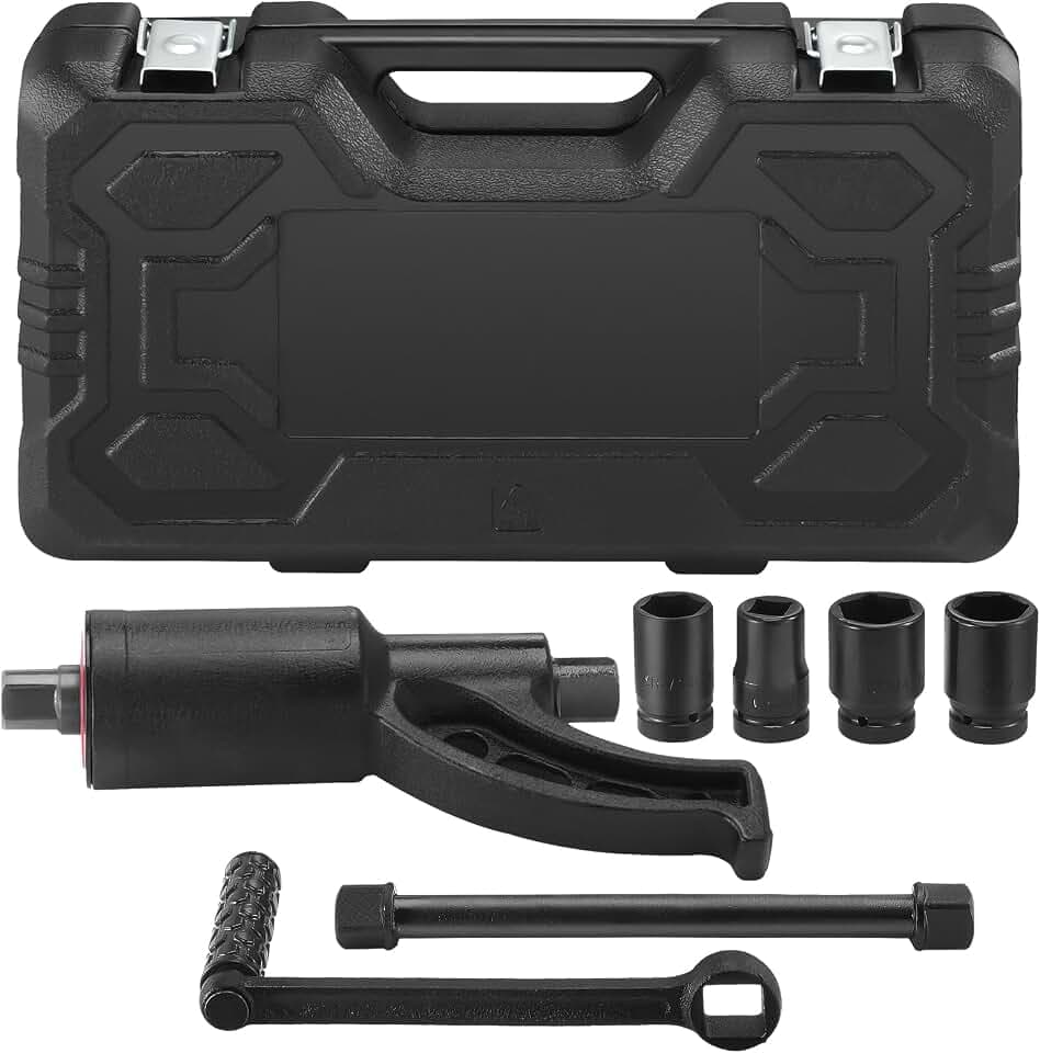 VEVOR Drehmomentvervielfältiger 4800 Nm, Drehmoment Verstärker 1:58, Drehmomentverstärker 25,4 x 25,4 mm, Drehmomentverstärker Radschlüssel Set 21# quadratisch, 33 mm, 38 mm und 41 mm Kraftschrauber