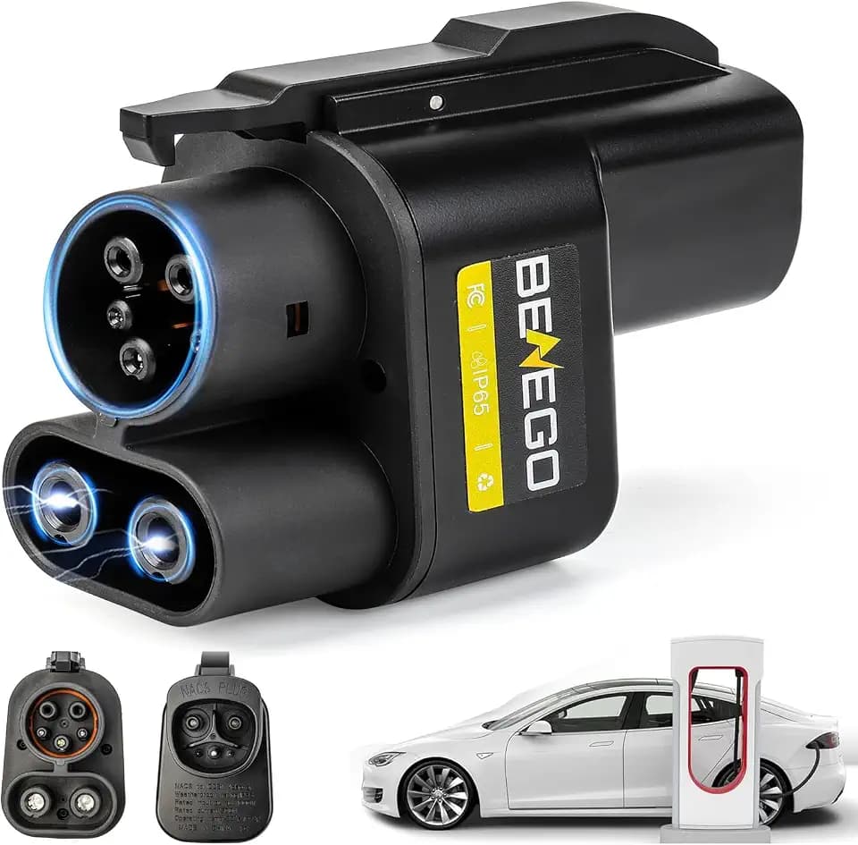 2026 Upgraded for Tesla Supercharger Adapter, NACS to CCS Adapter, 500A/1000V fit for V3/V4 Tesla Supercharger Compatible with Ford, GM, Rivian, Nissan, Hyundai, Kia, Volvo & More