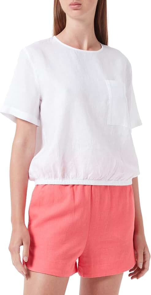 s.Oliver Damen 2114630 Bluse Kurzarm
