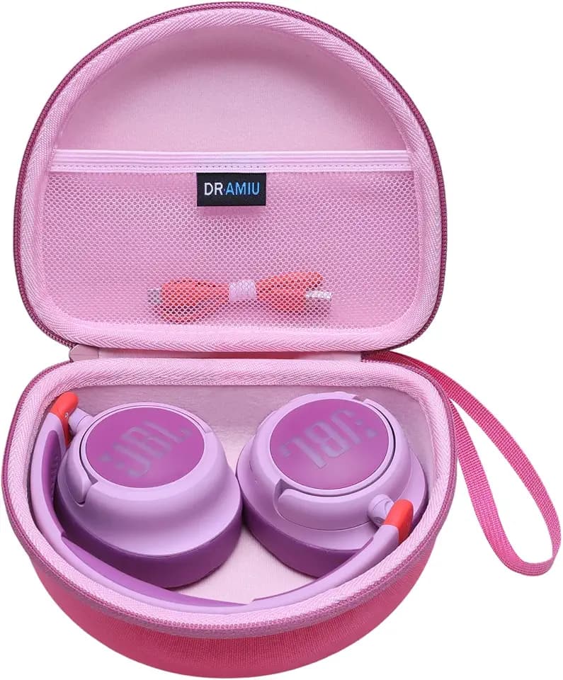 Hard Case for JBL Junior 470NC/320/320BTJR 460NC Kids Headphone Rose Pink