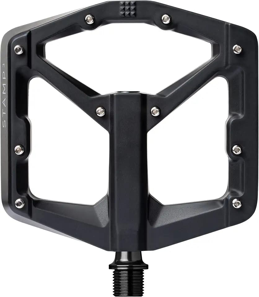 Crankbrothers Stamp Flat MTB Pedals - Size-Specific, Lightweight, Versatile, Durable Bike Pedals