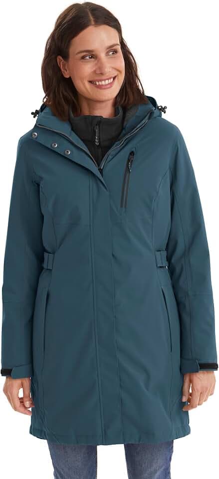 Killtec Damen Parka Funktionsparka mit abzippbarer Kapuze KOW 165 WMN PRK wasserdicht, Winddicht, atmungsaktiv