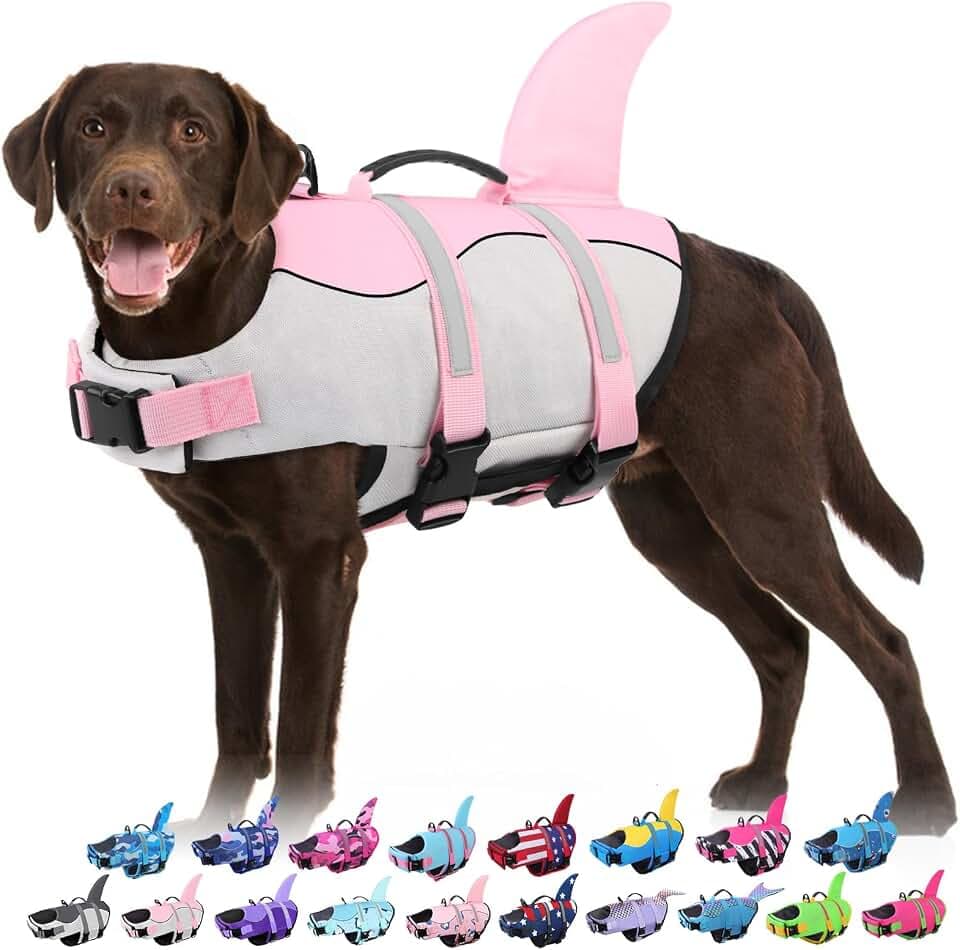 Bess Bridal Dog Life Jacket - Shark Safety Vest for Swimming & Boating
