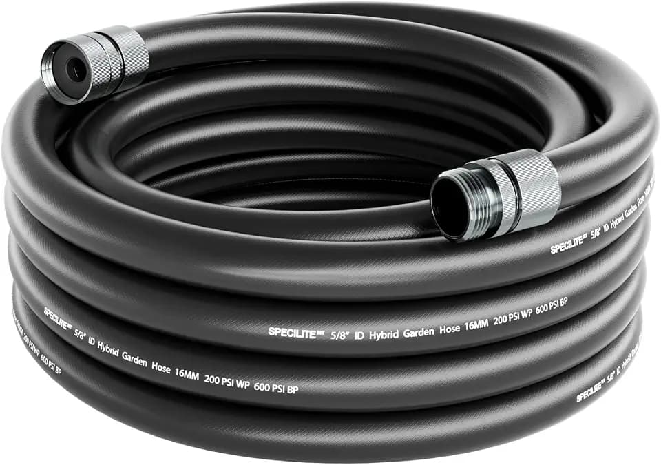 SPECILITE Garden Hose 20 ft x 5/8 in, Custom-Length Flexible Water Pipe