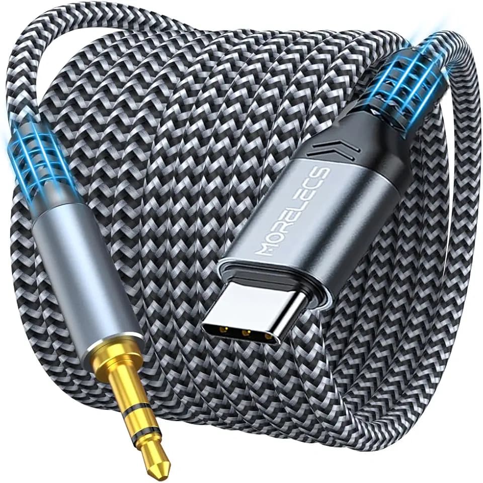 USB C to 3.5mm Audio Aux Cable 3.3FT - Aux to USB C for Car Stereo