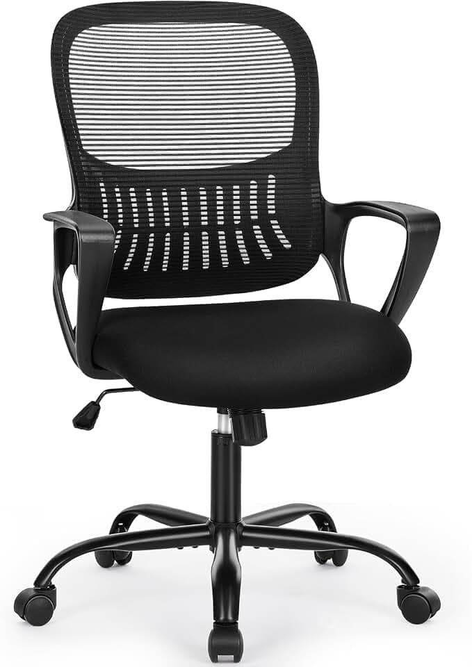 Yapamar Tall Office Chair with Adjustable Height,Ergonomic Computer Standing Desk Stool,High Office Chair for Counter Height Desk (Black)