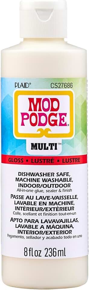 Mod Podge Gloss Multi-Surface All-in-One Glue, Sealer, and Finish, Perfect for Indoor and Outdoor Arts and Crafts Projects, CS27686