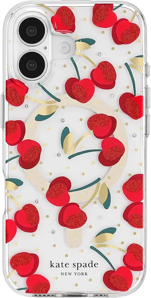 kate spade new york iPhone 17 Case - Cherry Dot Gems