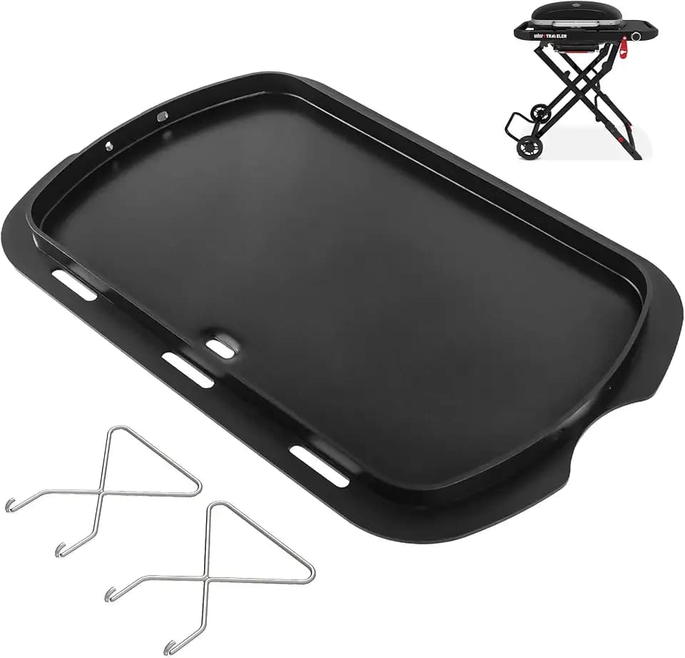 DELSbbq Griddle Insert for Weber Traveler Compact Portable 1501741 Grill