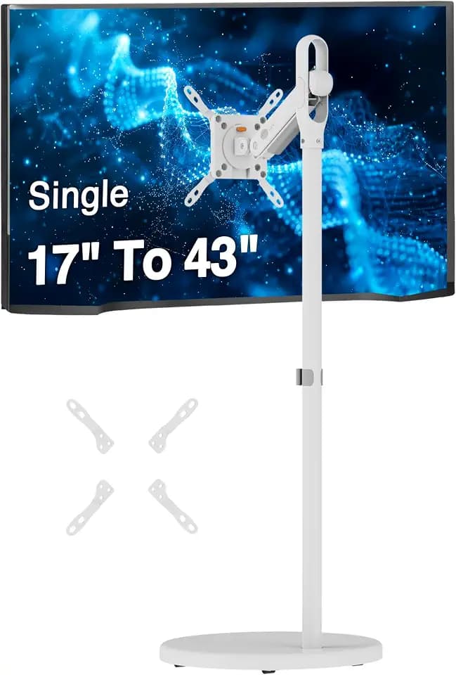 SIIG Single Monitor Arm, 17"-43", 22 lbs, VESA 75/100, CE-MT5F11-S1