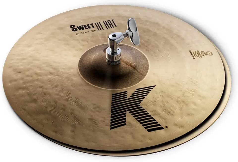 Zildjian K Custom Series - 14" Sweet Hi Hat Pair | Warmer, dunkler Ton, klare Stickreaktion, oben und unten abgestimmt, ideal für Studio- und Bühnentrommler, 35,6 cm Größe