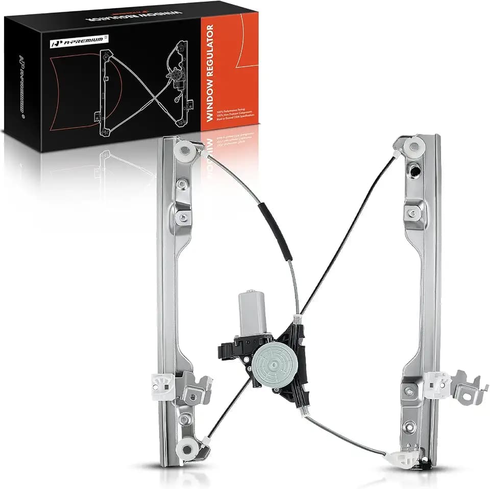 A-Premium Front Passenger Side Power Window Regulator with Motor (6-Pin)