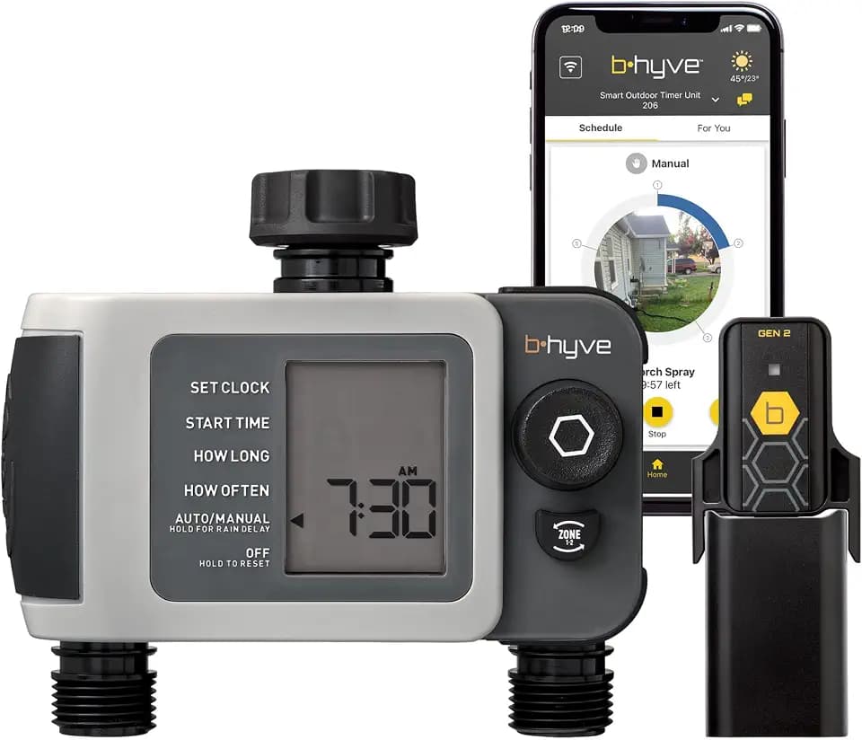 Orbit B-hyve XD 2-Port Smart Hose Watering Timer with Wi-Fi Hub - 24637