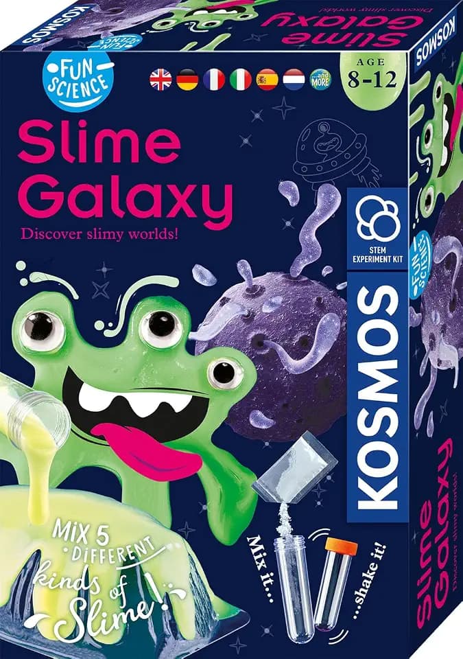 KOSMOS Fun Science - Schleim-Galaxie, Mixe fünf Verschiedene Schleim-Arten