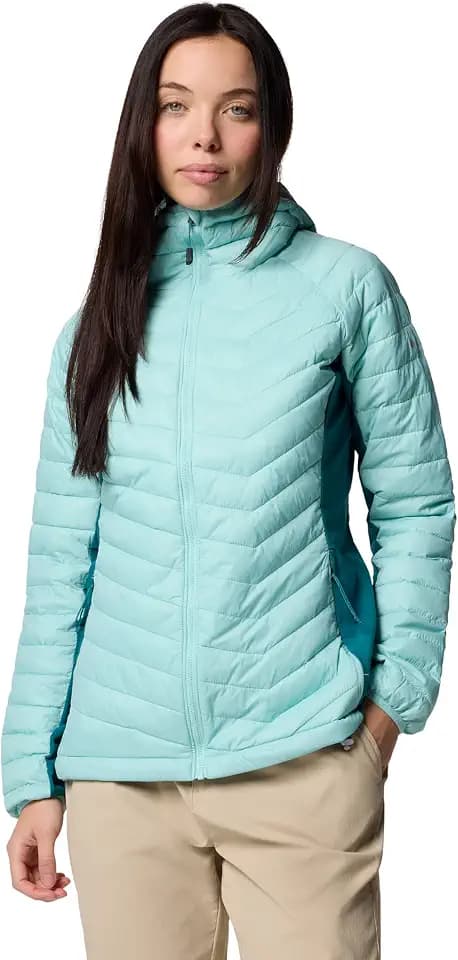Columbia Damen Powder Pass 2 Hybrid Hooded Jacket Pufferjacke mit Kapuze (1er Pack)