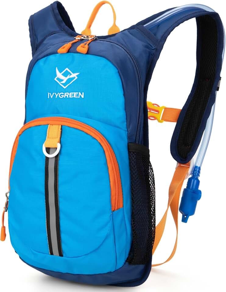 Ivygreen Kids Hydration Backpack for Hiking, 1.5L Water Bladder
